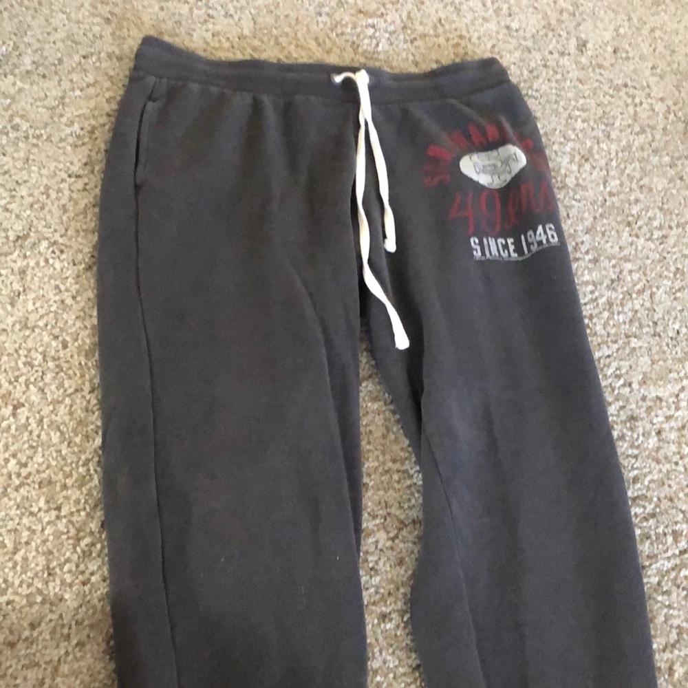 Gray sweatpants 49ers